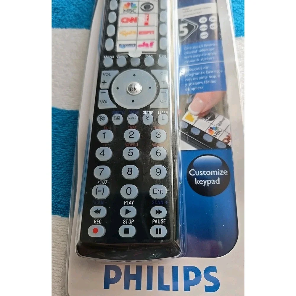 Philips Universal Remote‎ with Customized Keypad SRU4105 SRU4105WM/17